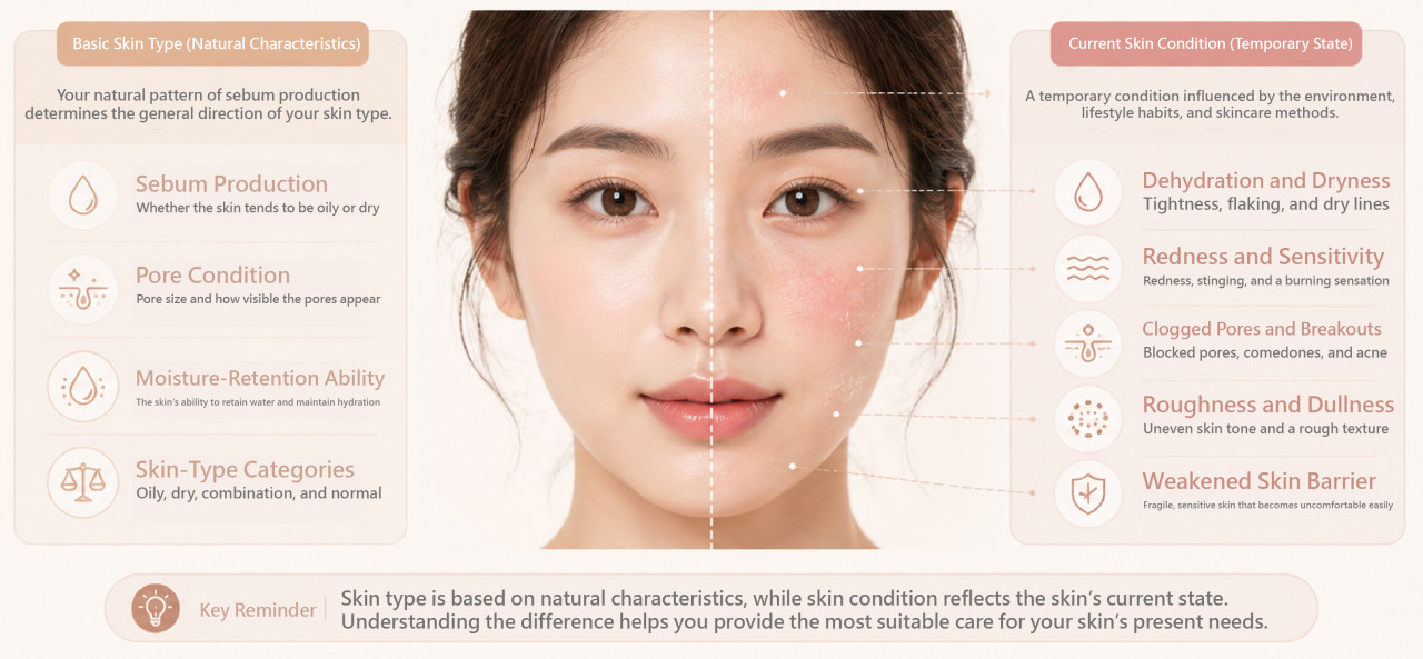 Skin Type與膚況差異圖解