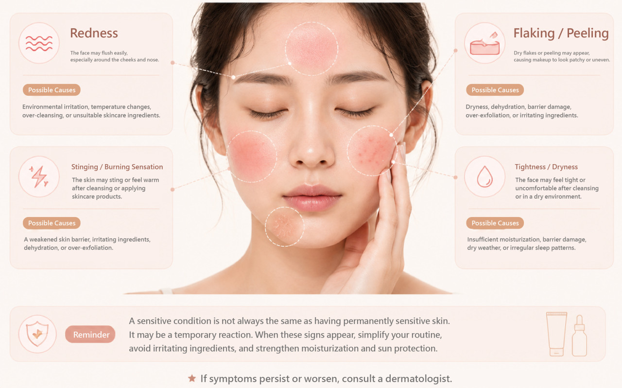 Sensitive Skin: Redness, Stinging, and Flaking