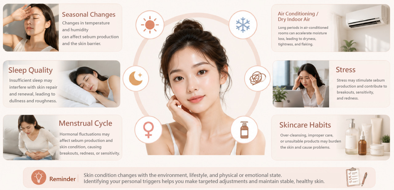 Daily Factors That Affect Skin Condition