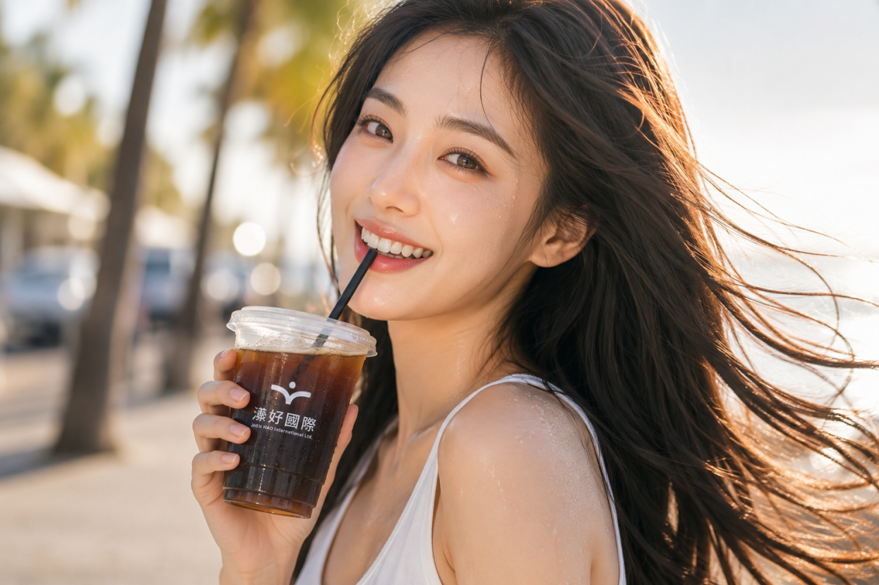 美式咖啡與原料質感畫面